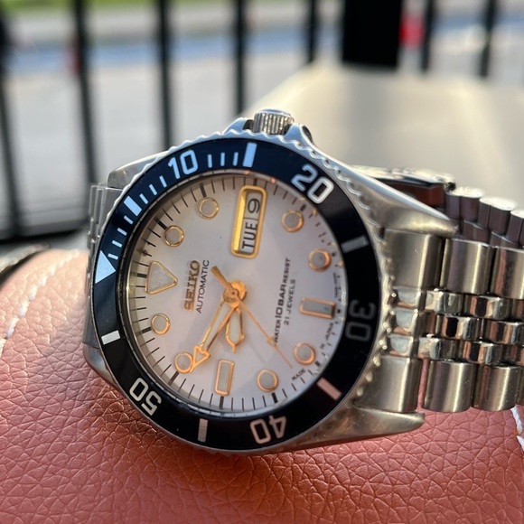 Seiko Other - Seiko Skx021 white automatic men watch